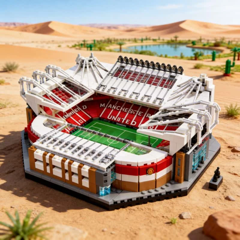 2026 Architecture series Manchester United Stadium 3898 pieces of adult creative model building block toys birthday Gifts