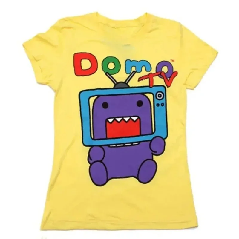 かわいい日本のY2K Tシャツ原宿ヒップホップサマーキュートプリントクラシック半袖女性服カジュアルラウンドネックカップルトップ