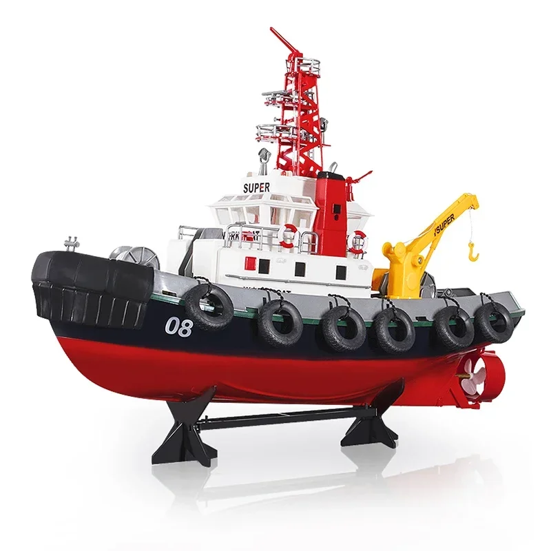 Remote Control Ship Rescue Simulation Fire Rescue Water Spray Remote Control Speedboat Model Car Boat For Children'S Outdoor Toy