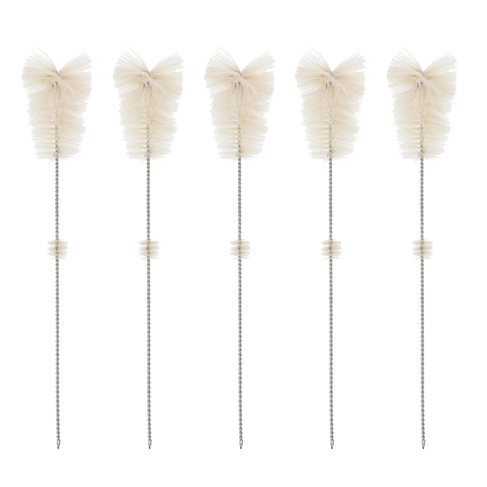 

5pcs Volumetric Flask Brush Glass Long Straw Pig Hair Cleaning Bottle Scrubbers Test Tube Brushes Home Supplies Tube Cleaner