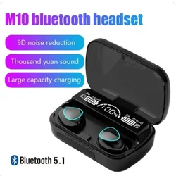 Original M10 Headphones Bluetooth Wireless Earpods Sports Stereo Noise Canceling Headphone Microphone Speaker Caixa De Som Gamer