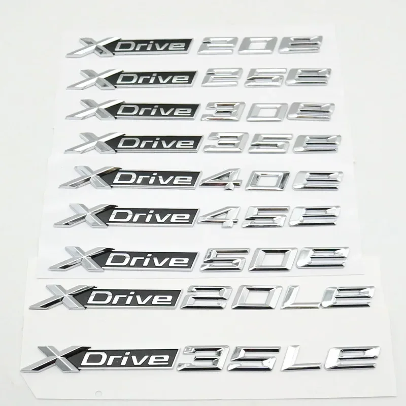 XDrive 25Le 디테일 레터 엠블럼, 자동차 후면 범퍼 스티커로 완성도 높은 룩 완성