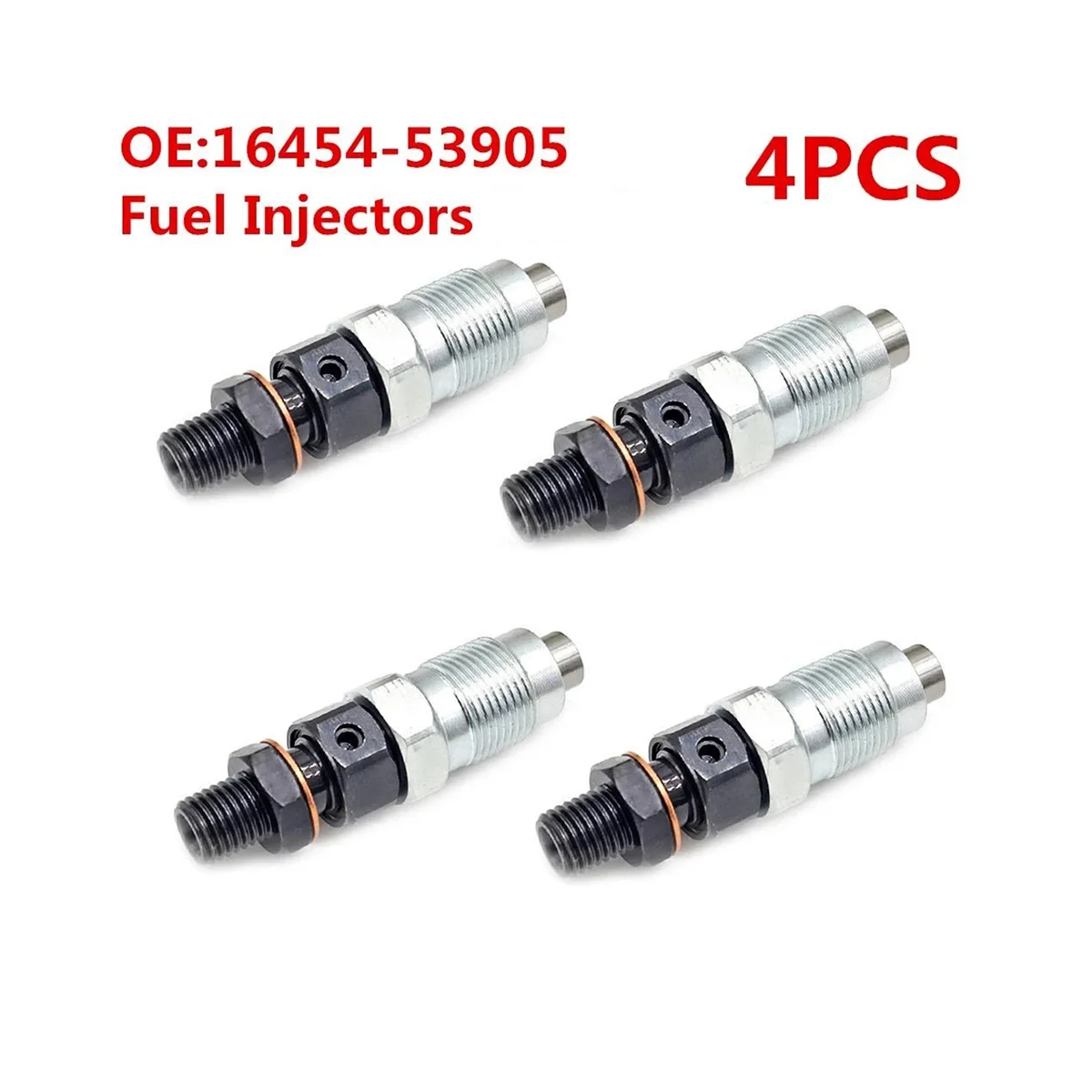 4Pcs 16454-53905 Fuel Injector Nozzle 6454-53900 for Kubota Engine V2203 V2003 V1903 D1703 L4600 L4610 M5400 KX121 KX161