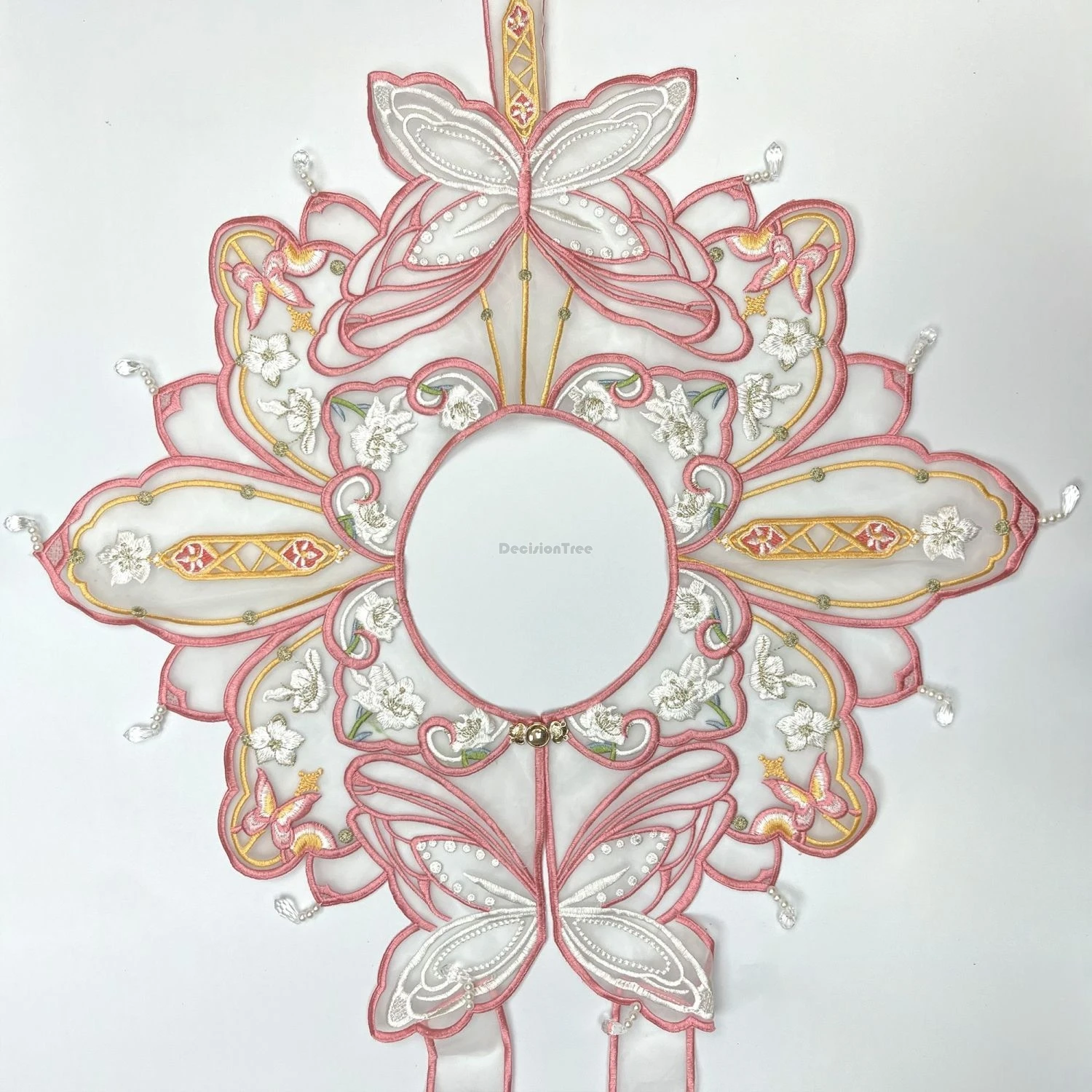 2025 جديد سلالة مينغ الصينية نمط موضة hanfu ملحق شال ثوب أكاديمي ملحق سحابة الكتف التطريز hanfu مجموعة