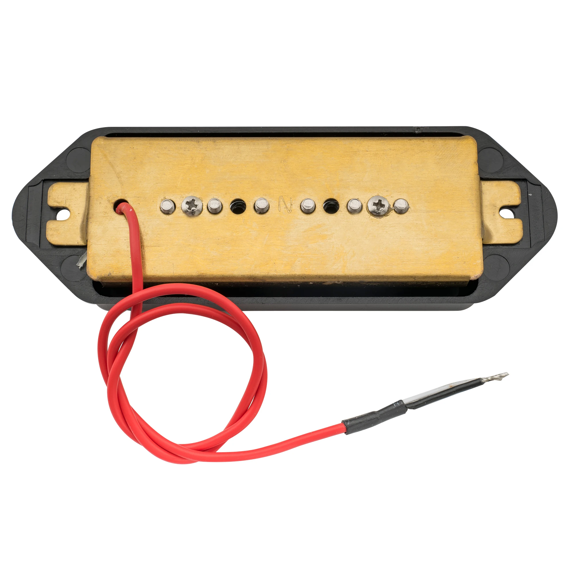 Wilkinson M Series Low Gauss Iconic Sound Ceramic P90 Dogear Style Single Coil Neck Bridge Pickup for SG LP Style Guitar, Black