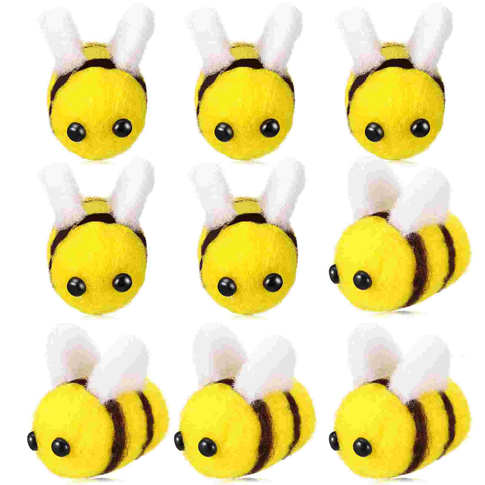 Wool Felt Handwork Mini Bee Animals Bees for Crafts Decorate Party Decoration Baby Toy