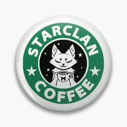 Starclan Coffee Soft Button Pin Lapel Pin Funny Lover Creative Metal Jewelry Hat Collar Decor Cartoon Clothes Badge Brooch