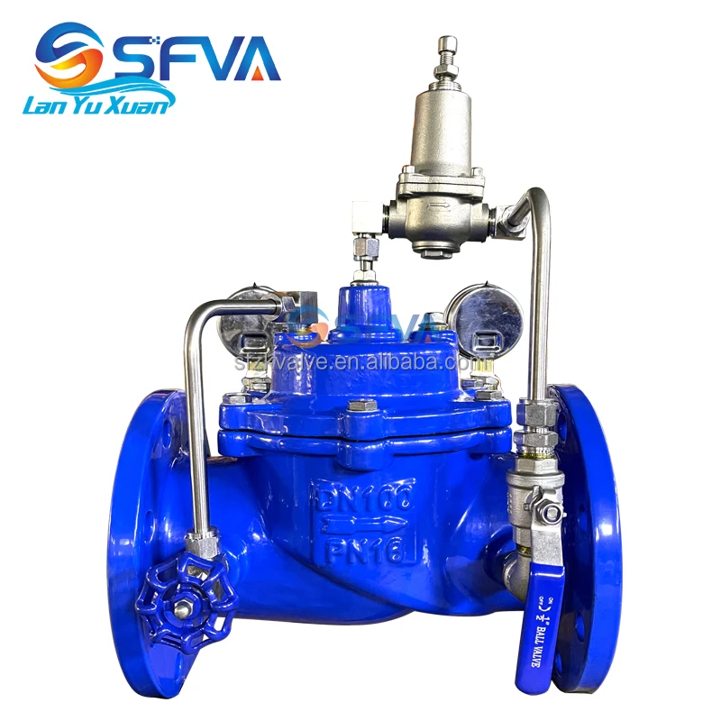 200X PN16 ductile iron slow closing control valve