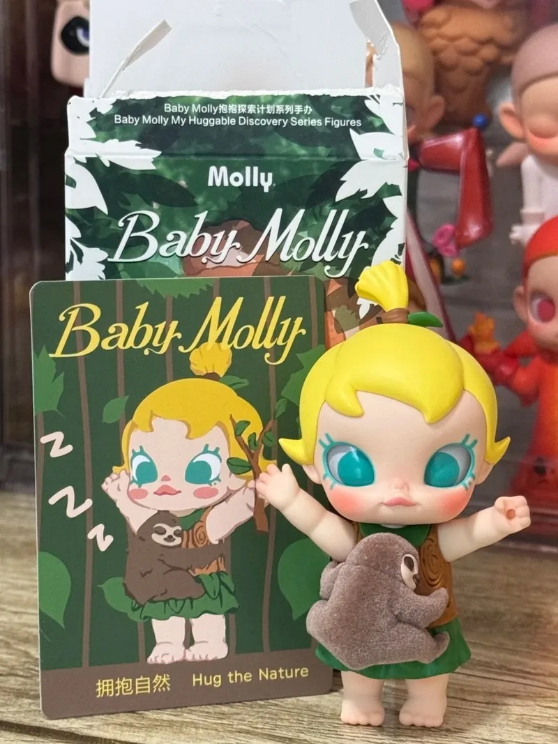 Genuine Pop Mart Molly My Huggable Discovery Series Blind Box Kawaii Anime Figure Collectible Desktop Decor Ornament - view 3