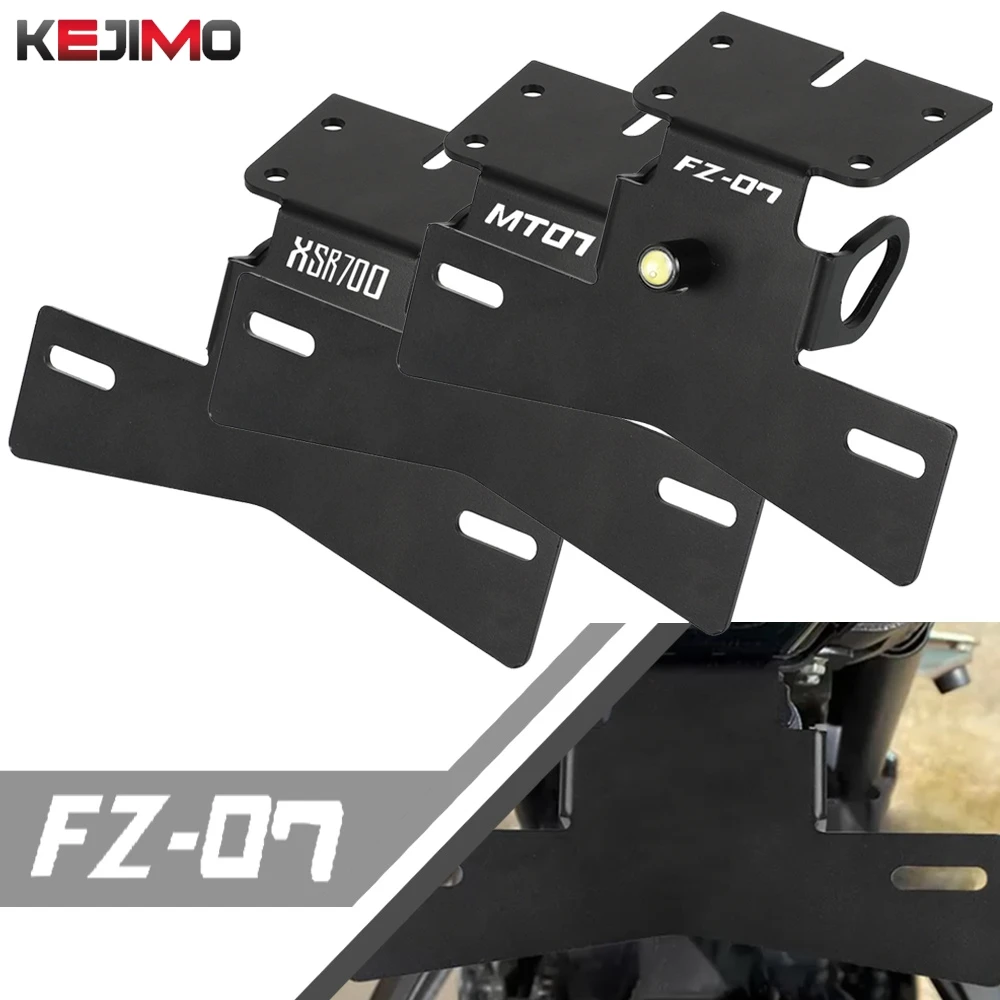 

For Yamaha MT-07 MT 07 FZ-07 MT07 2021-2023 2025 XSR700 XSR 700 FZ07 FZ 07 Motorcycle Accessories License Plate Bracket Holder
