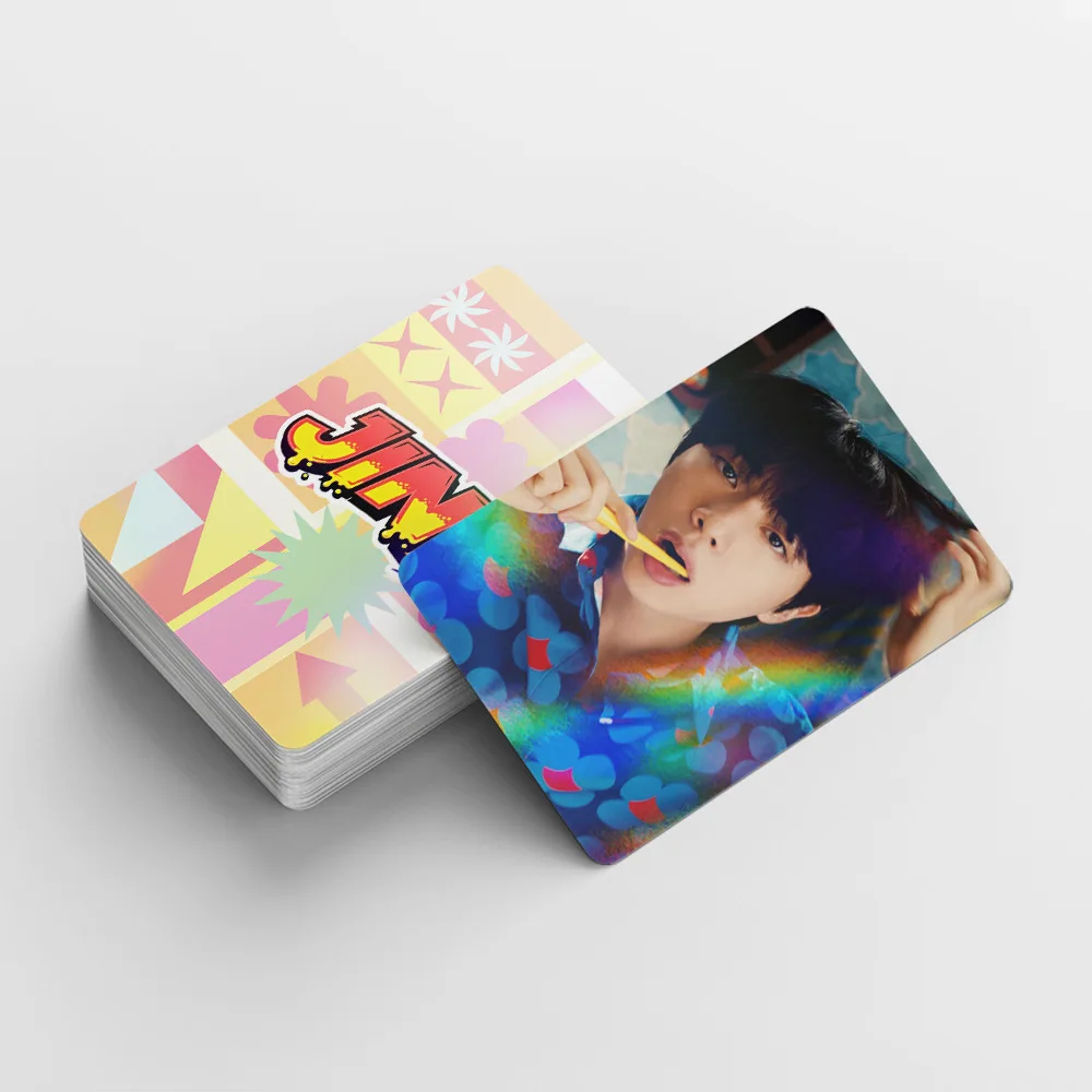 124 Laser Cards Flash Card Album Merch Holographic Cards Celebrity LOMO Flash Card Stickers Fan Collectible Card Gift