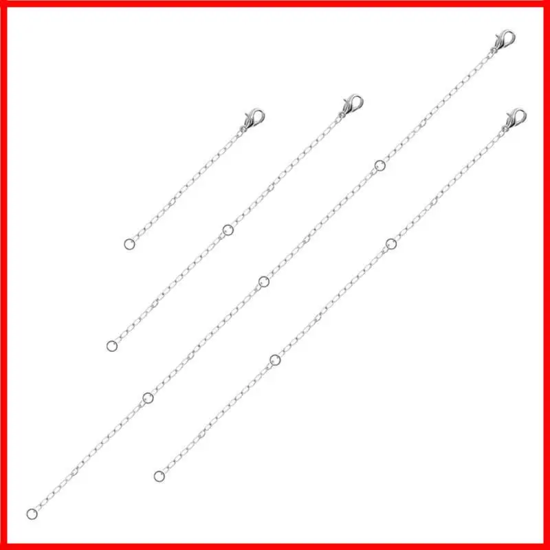 3XUA 4 Piece Chain Extension Flexible Necklace and Bracelet Lengthener Accessory