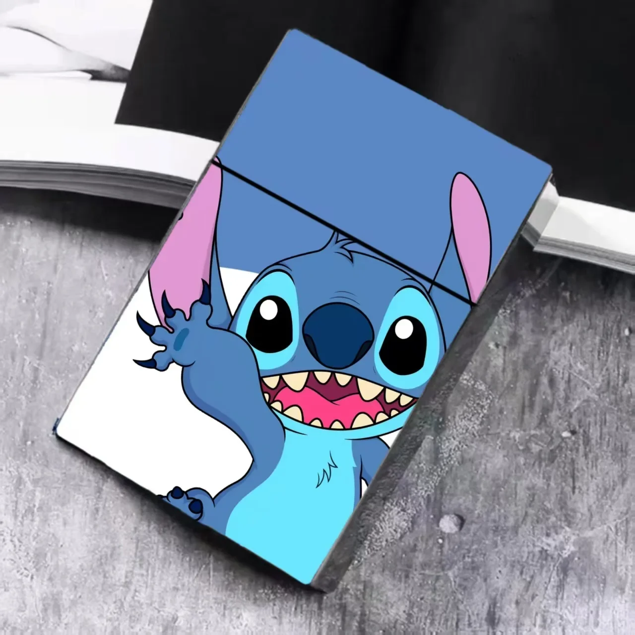 ليلو وستيتش علبة السجائر عمل شخصيات كرتونية لطيف بناتي القلب علبة السجائر لطيف الدخان الحلي الهدايا