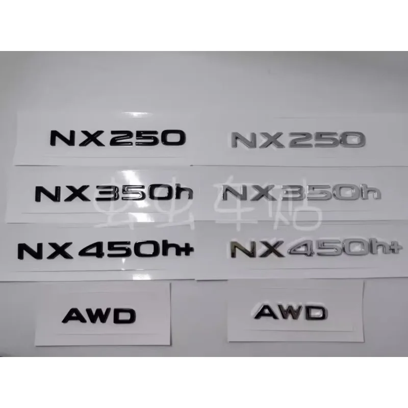 

Glossy Black 3D ABS Letters Number NX350 450+ Emblem For Lexus Car Trunk Logo Sticker Badge Accessories