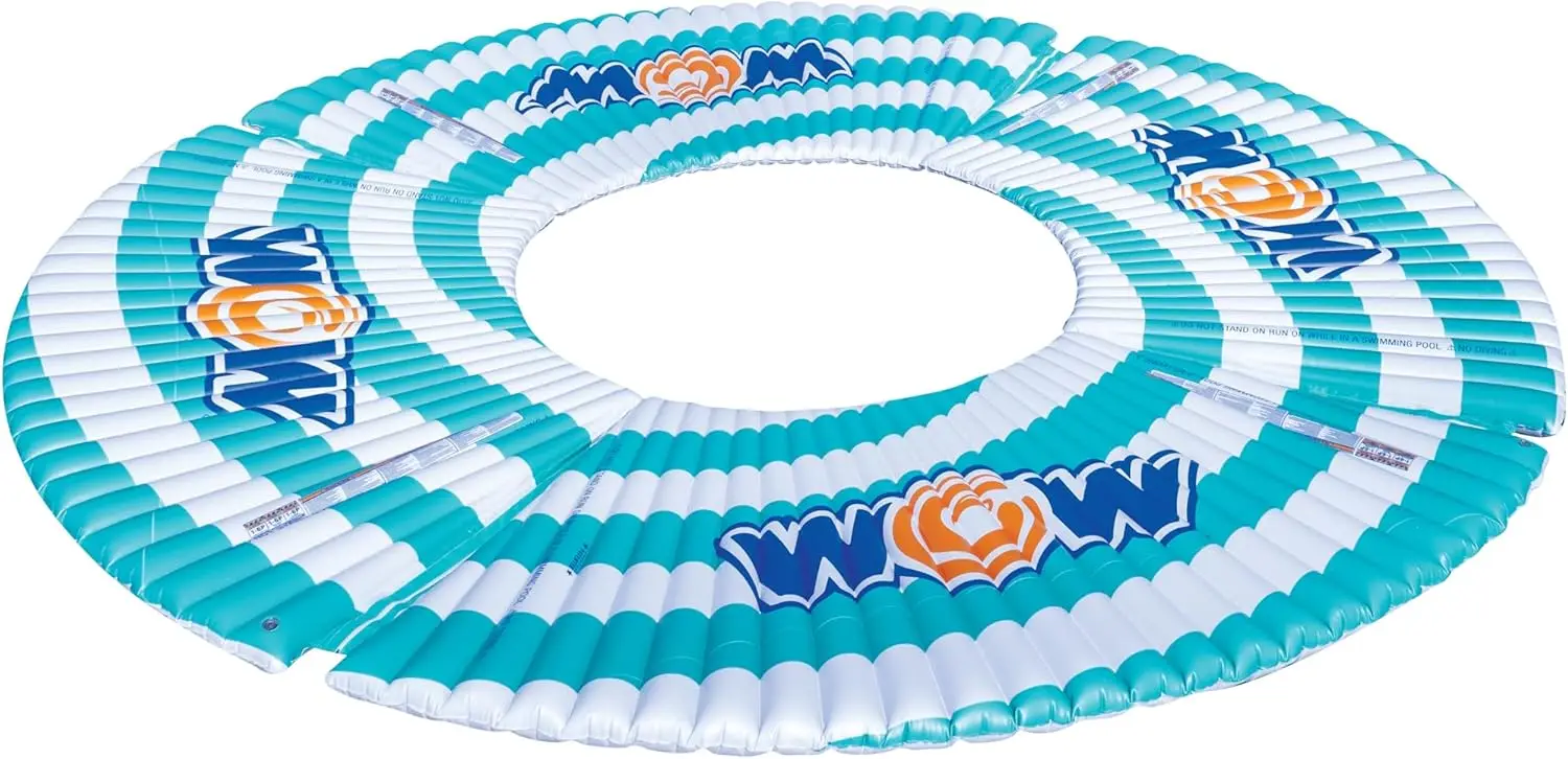 4 Piece Inflatable Water Mat Pool Float, Ideal for Kids and Adults, 20 Foot Diameter