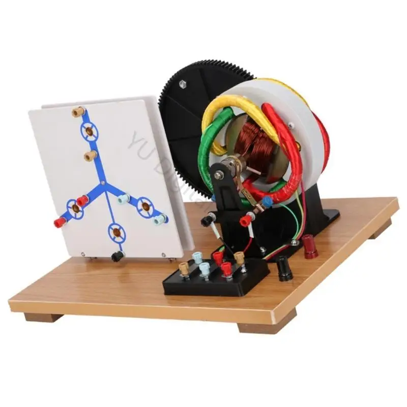96BA Physiklabor-Generator-Demonstrationsgerät, manuelles Wechselstrom-Gleichstrom- und Gleichstrom-Lehrmodell mit – Detail 7