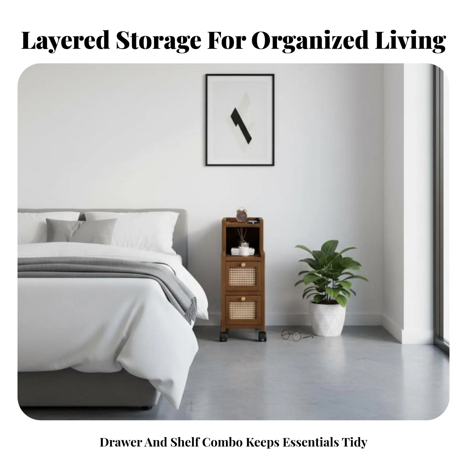 Narrow Drawer Chest Space-Saving Storage Cabinet Slim design Minimalist aesthetic for Homeowners, Small Spaces, Hallway
