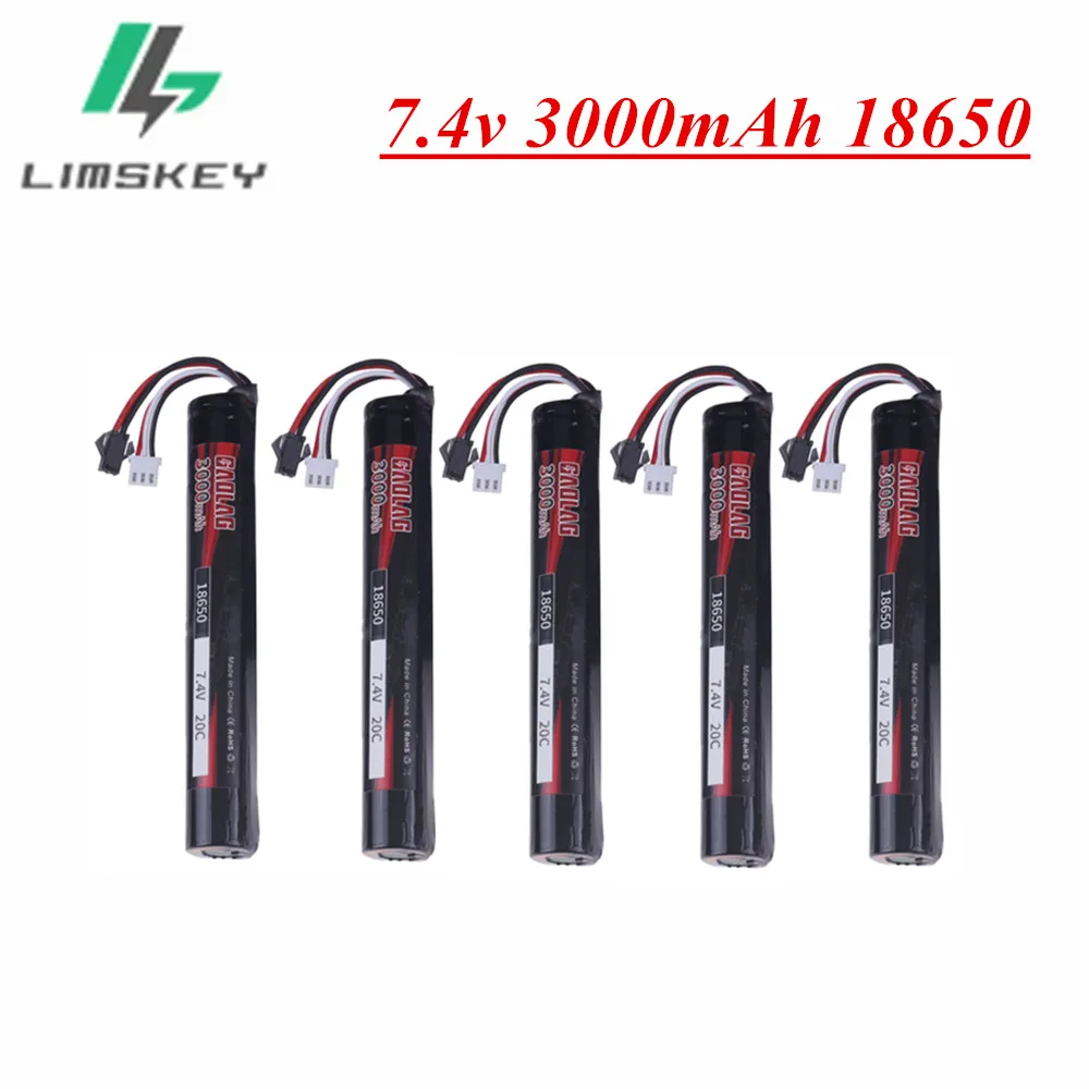 بطارية ليبو لمدفع الماء الكهربائي ، سعة عالية ، ترقية قابس SM ، مسدس لعبة ، V mAh ، من من من نوع V