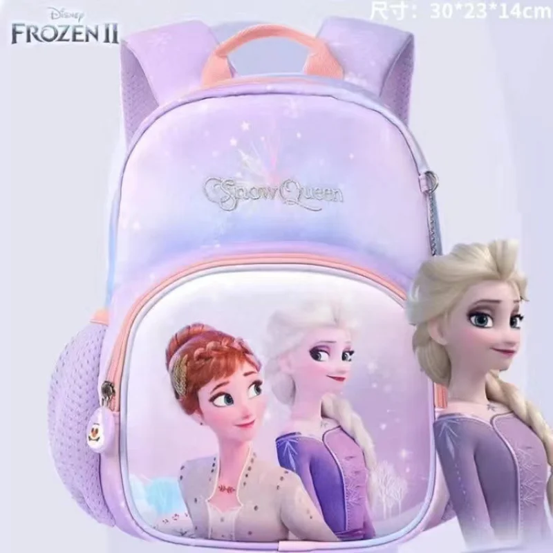 Disney Princess Elsa cute sweet student bag Anna cartoon simple fresh print large capacity backpack