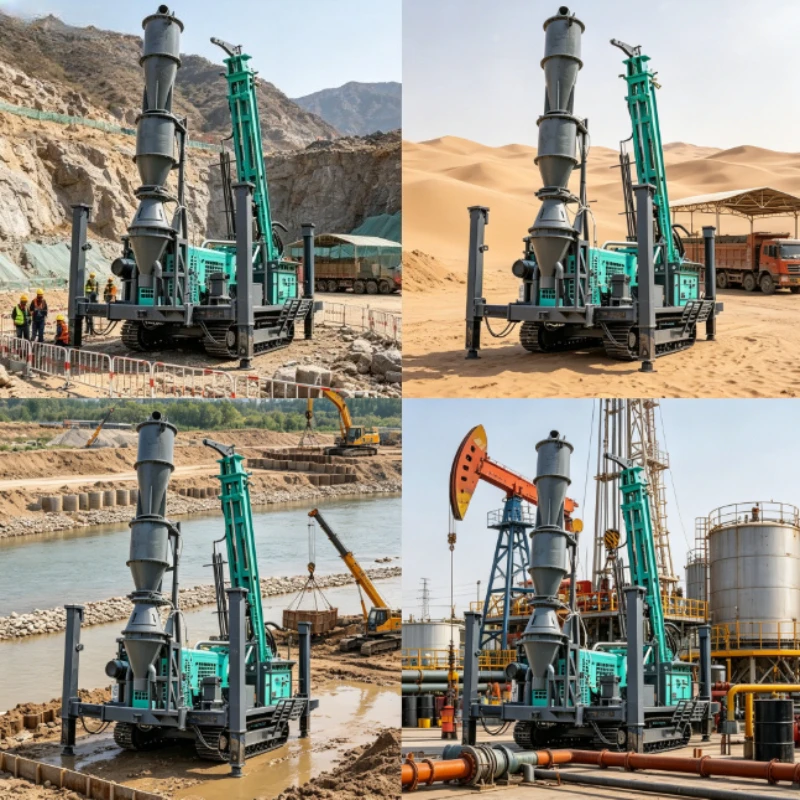 Reverse Circulation Drilling Rig Deep Hole 500 Meters Manufacturer Direct Sales Borewell Machine Specification Mud Drilling Rig