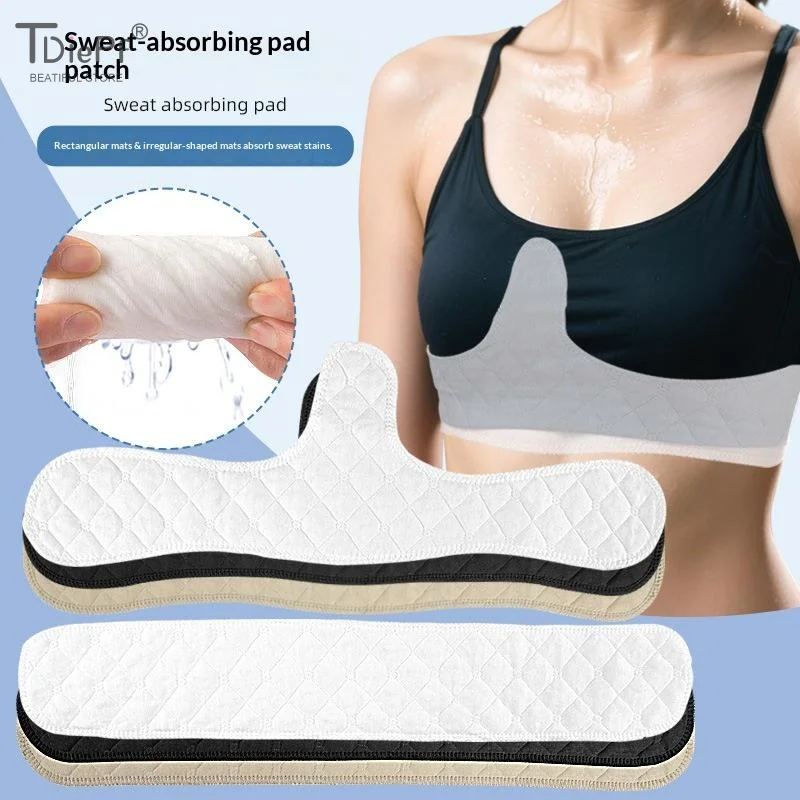 1 Pcs Sweat Absorbing Bra Straps Quick-Dry Sweat Absorber Pads For Women Abdomen Bra Pads Liners Comfortable Black Bra Inserts