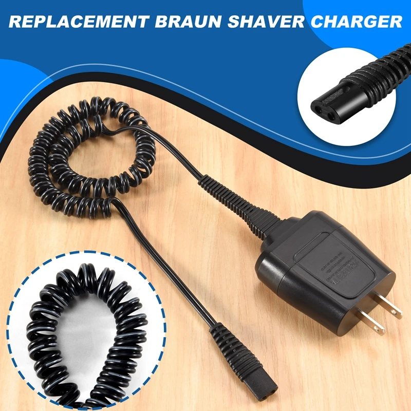 Chargeur de rechange pour rasoir électrique Braun, adaptateur 12V, prise US, série 7 3 5 S3, 190/199