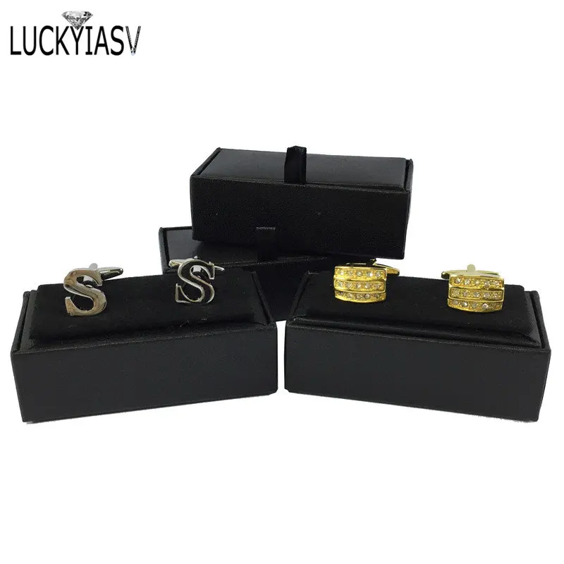 20pcs/lot Cufflinks Box Gift Box  New Storage Boxes Jewelry Cuff links Case Craft Badge Box Jewelry case Wholesale Boxes