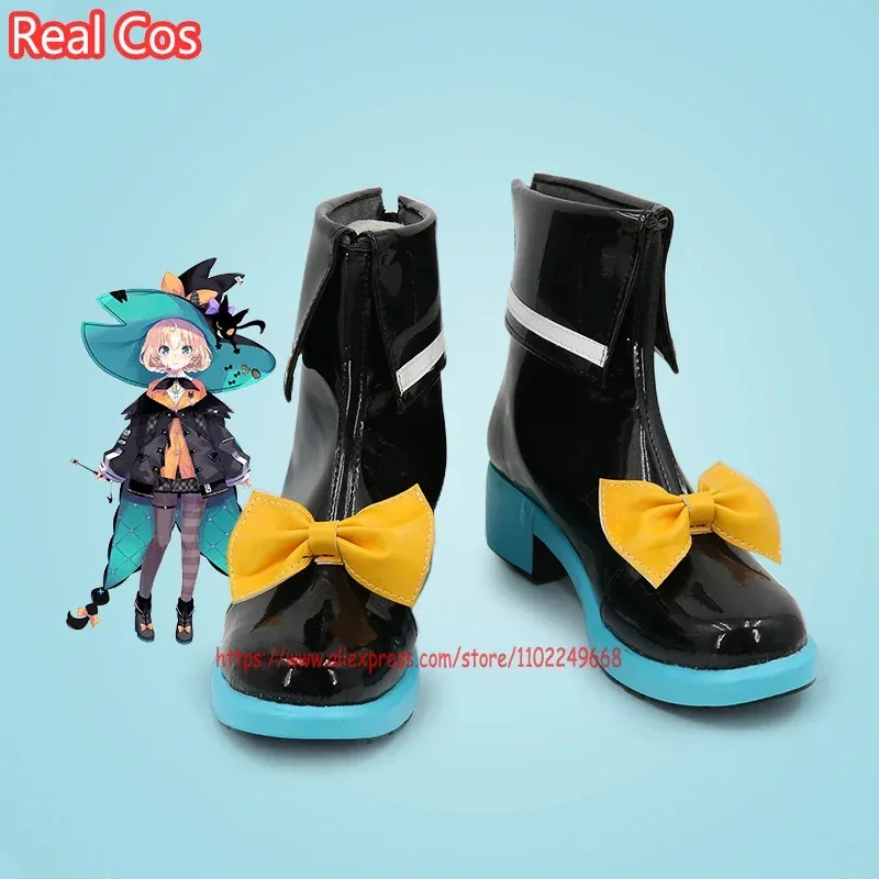 realcos-vtuber-millie-parfait-cosplay-chaussures-bottes-halloween-cosplay-accessoire-de-deguisement