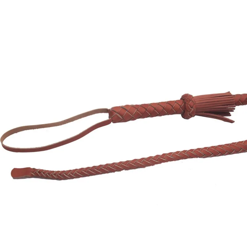 Genuine Leather Horse Whip Dog Training Whip Pet Supplies Equestrian Crop Lash Tamer Tool view 4