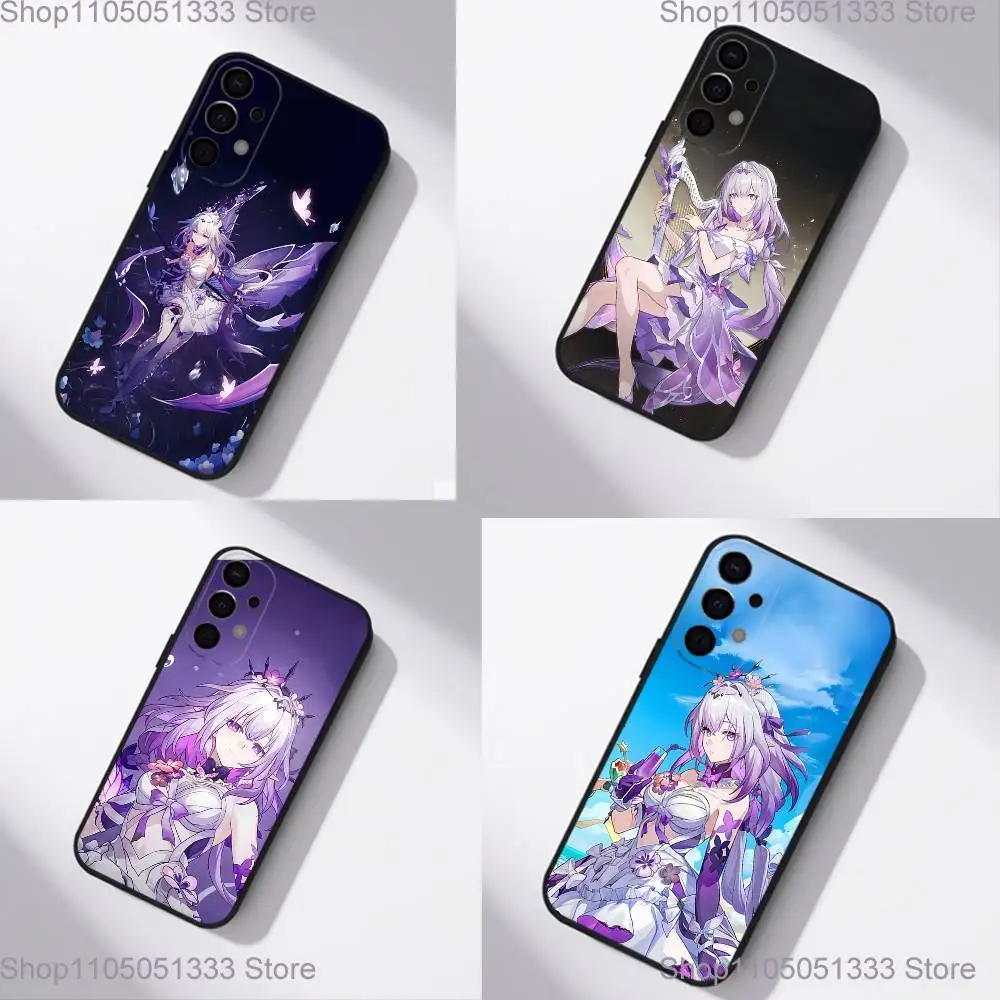 

H-Honkai Castorice Star R-Rail Phone Case For Samsung S25,S24,S21,S22,S23,S30,Ultra,S20,Plus,Fe,Lite,5G Black Cover