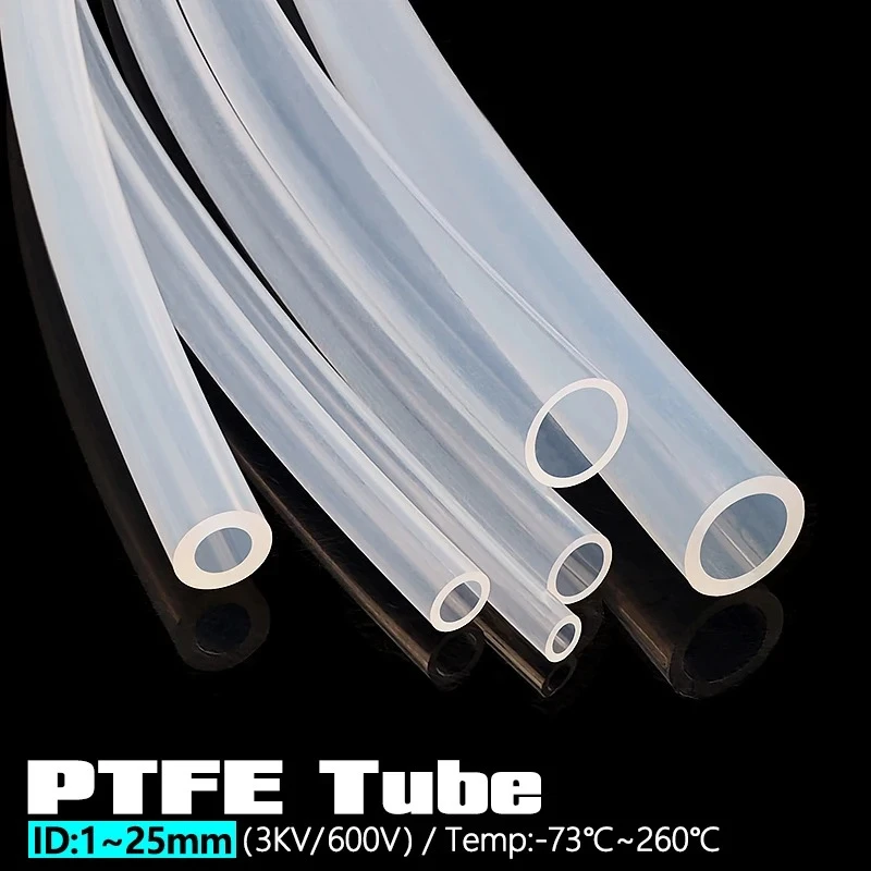 

PTFE Tube Id 0.8mm 1 2 3 4 5 6 7 8 9 10 11 12mm Teflonto Pipe 3D Printer Part Transmit Bowden Extruder Hose Heat Protector