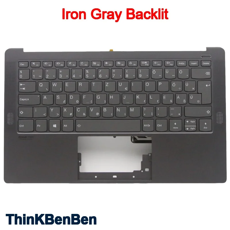 

Железно-серый верхний чехол с упором для рук, чехол с подсветкой, клавиатура для Lenovo Yoga S940 14 14IWL 14IIL 5CB0W43485 5CB0U42519 5CB0U42492