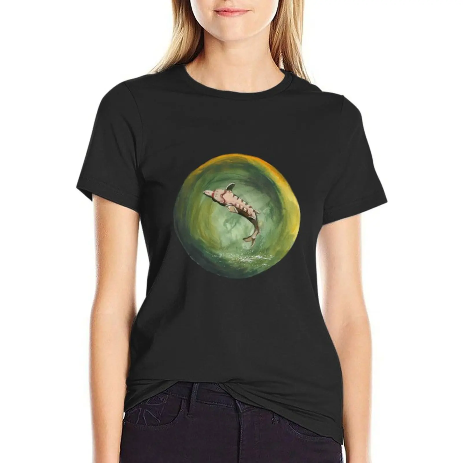 Sturgeon Full Moon Eighth Full Moon of the Year Farmer’s Almanac Collection T-Shirt cute clothes anime white t shirts for Women