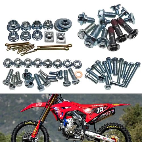 Kit de tornillos de guardabarros de carenado para motocicletas, juego de sujetadores para Honda CR125 CR250 CRF250 CRF450 CRF250R 250 450 RX R L X 2003-2025