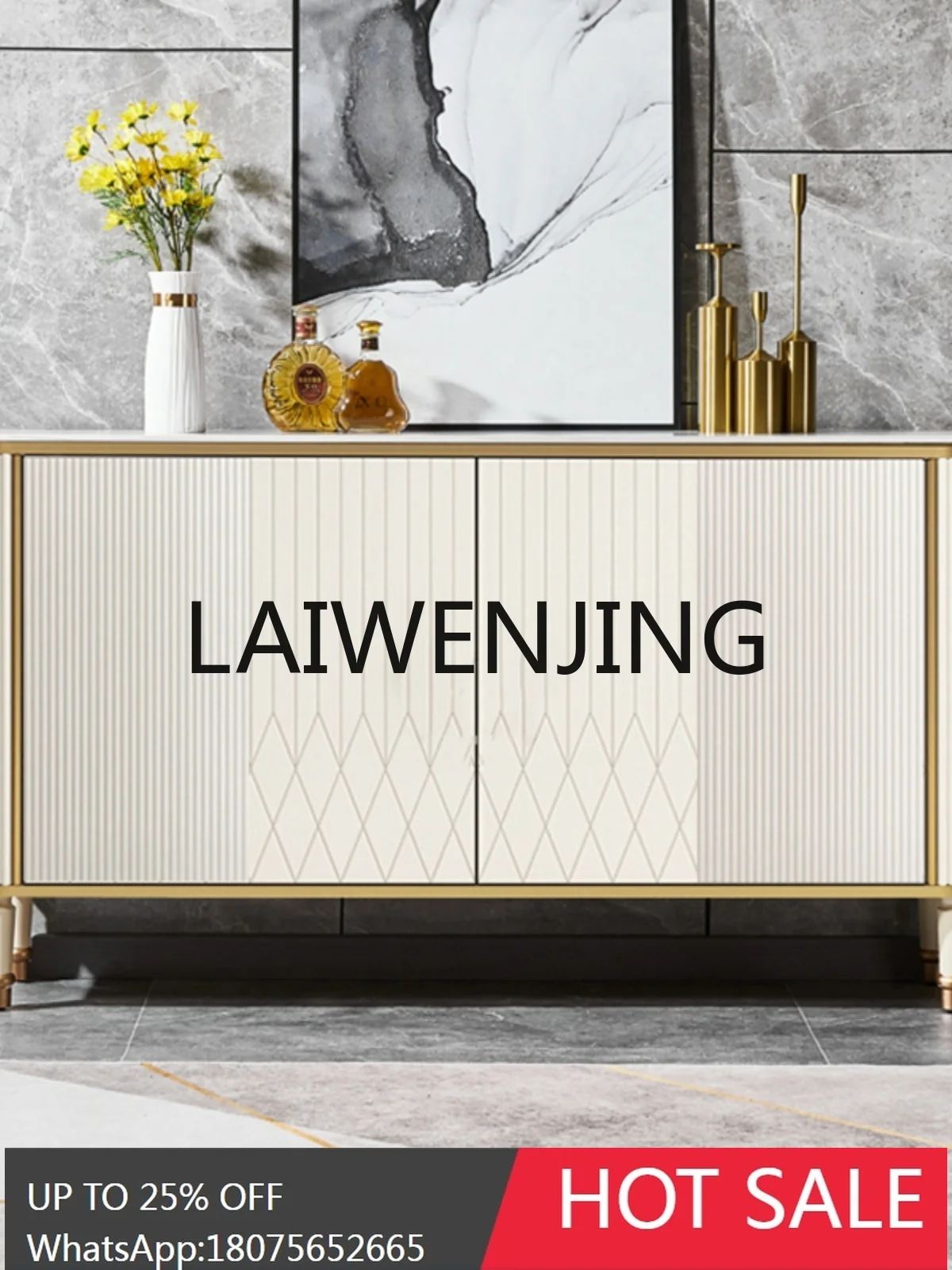 

RWJ Hall Simple Partition Sideboard Cabinet American Shoe Cabinet Home Entrance Cabinet