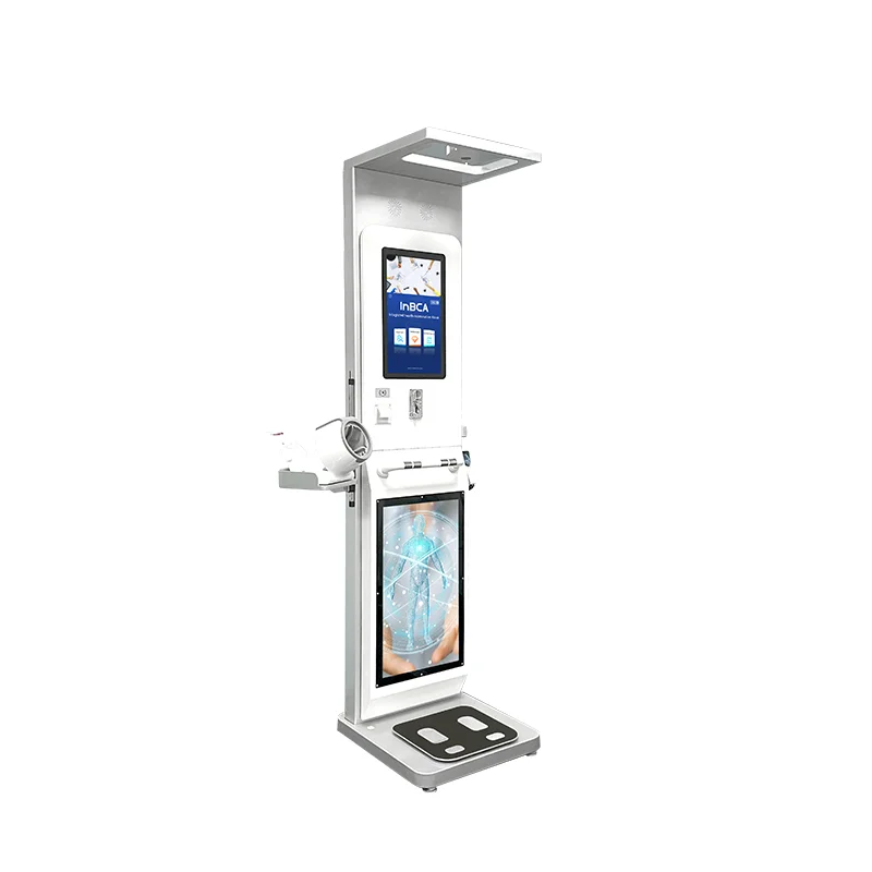 Touchless Patient Healthcare Kiosk with Multi-Function Medical Exams, Cloud Integration, AI Optimization, and DSM-BIA Technology