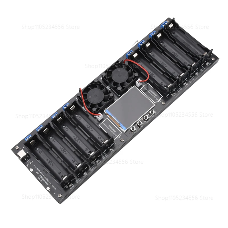 8-channel 18650 battery capacity tester, internal resistance tester, DC port DIY power automatic charging and discharging module