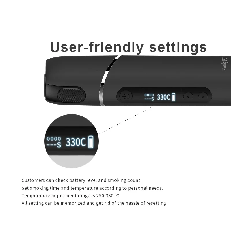 الأصلي Kamry Pluscig P7 التدفئة عصا ستيرتر كيت 3500mah بطارية جافة عشب المرذاذ الحرارة لا حرق Vape عربات مع شحن USB