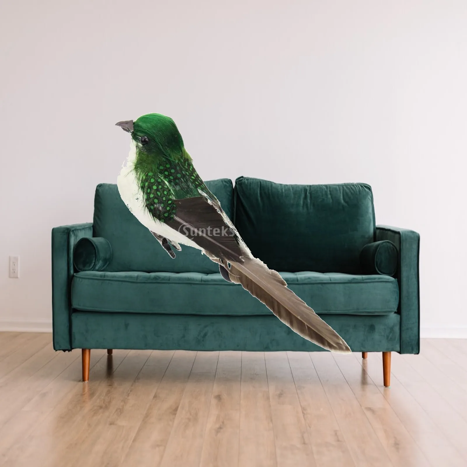 Outdoor Garden Figurines Feathered Bird Lawn Ornament Decoration for Garden Accessories Props
