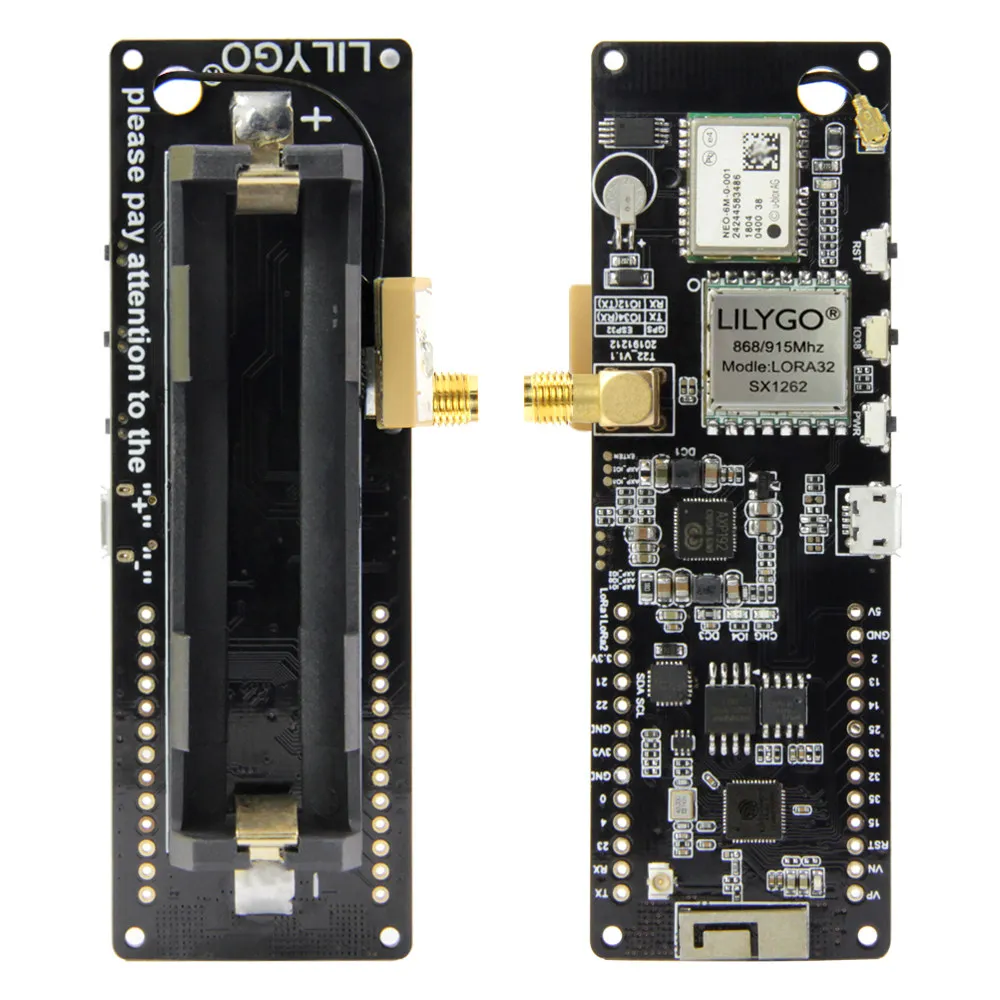 LILYGO T-Beam V1.2 ESP32 LoRa SX1262 GPS 6M WiFi Bluetooth module