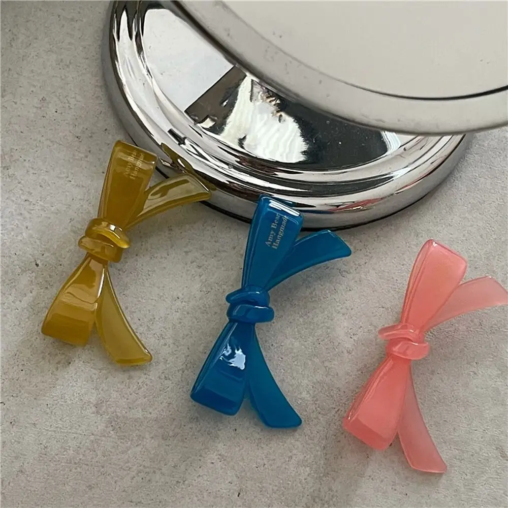 Clips Korean Barrettes Girls Barrettes Bowknot Hair Clips Letter Women Hair Clips Small Duckbill Clips Acetate Bow Hairpins