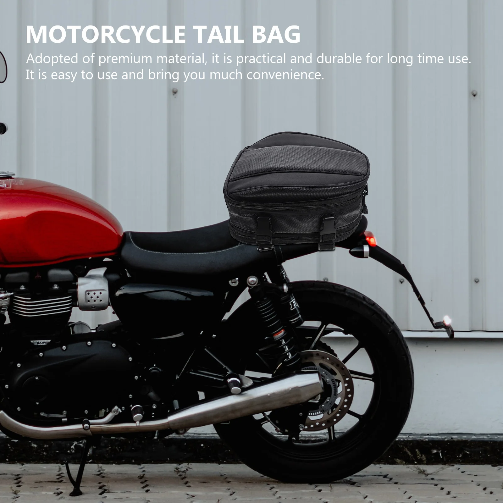 

Motorcycle Tail Bag Waterproof Durable Breathable Material Multifunctional Storage Pouch For Phone Tissues Riding