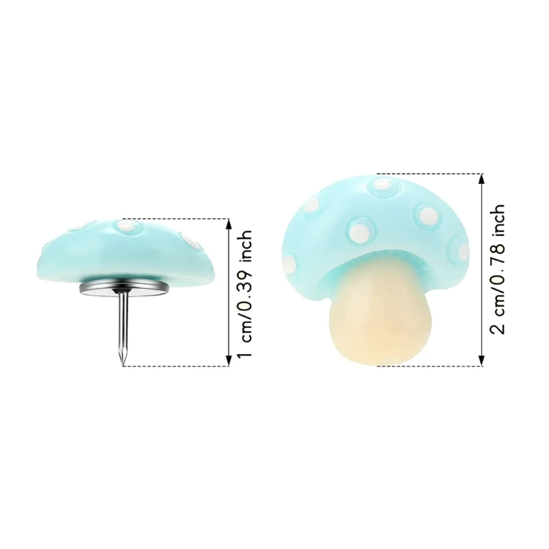 Mushroom Thumb Tacks Mushroom Shaped Push Pins Decorative Tacks for Corkboard