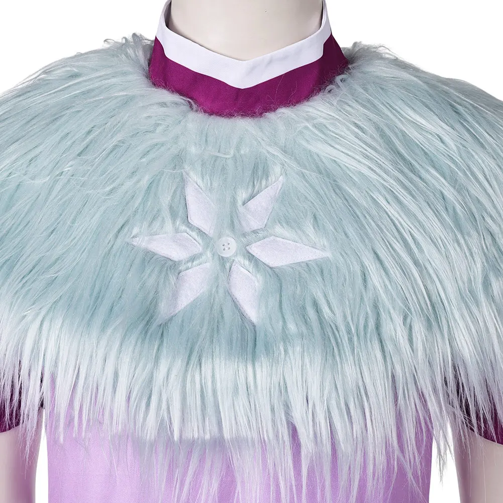 Cartoon Helluva Cosplay Boss Andrealphus Role Costume Men Long Skirt Fur Shawl Hallowmas Party Uniform Carnival Role Play Suits