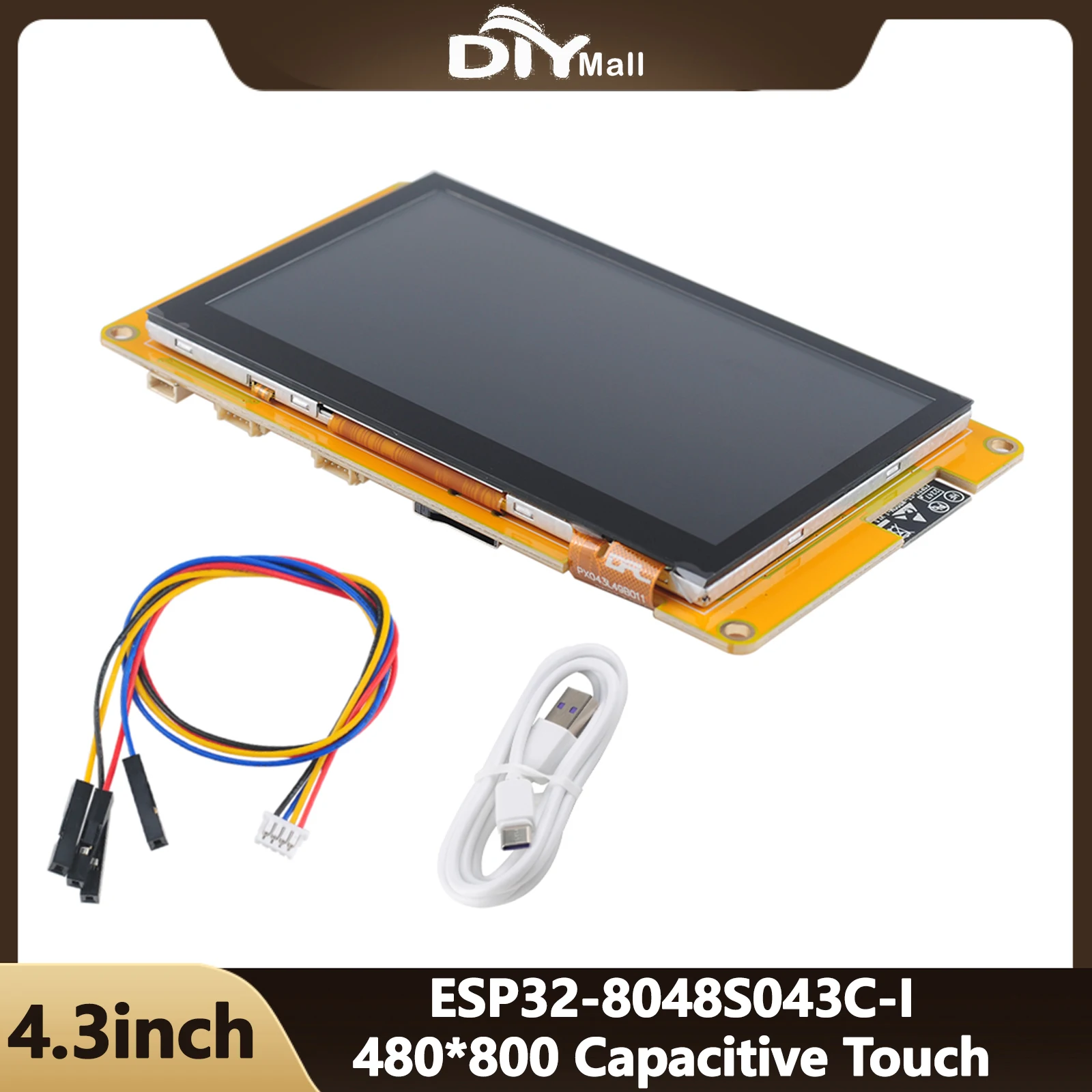 4.3inch ESP32-S3 Display ILI9485 IPS TFT LCD Module Capacitive Touch Screen Development Board for Arduino ESP32-8048S043C-I