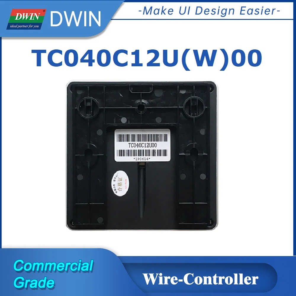 DWIN 4 Inch 480*480 IOT Wire Controller IPS TFT LCD Display Smart Home Wall Mounted Touch Panel with WIFI TC040C12U(W)00