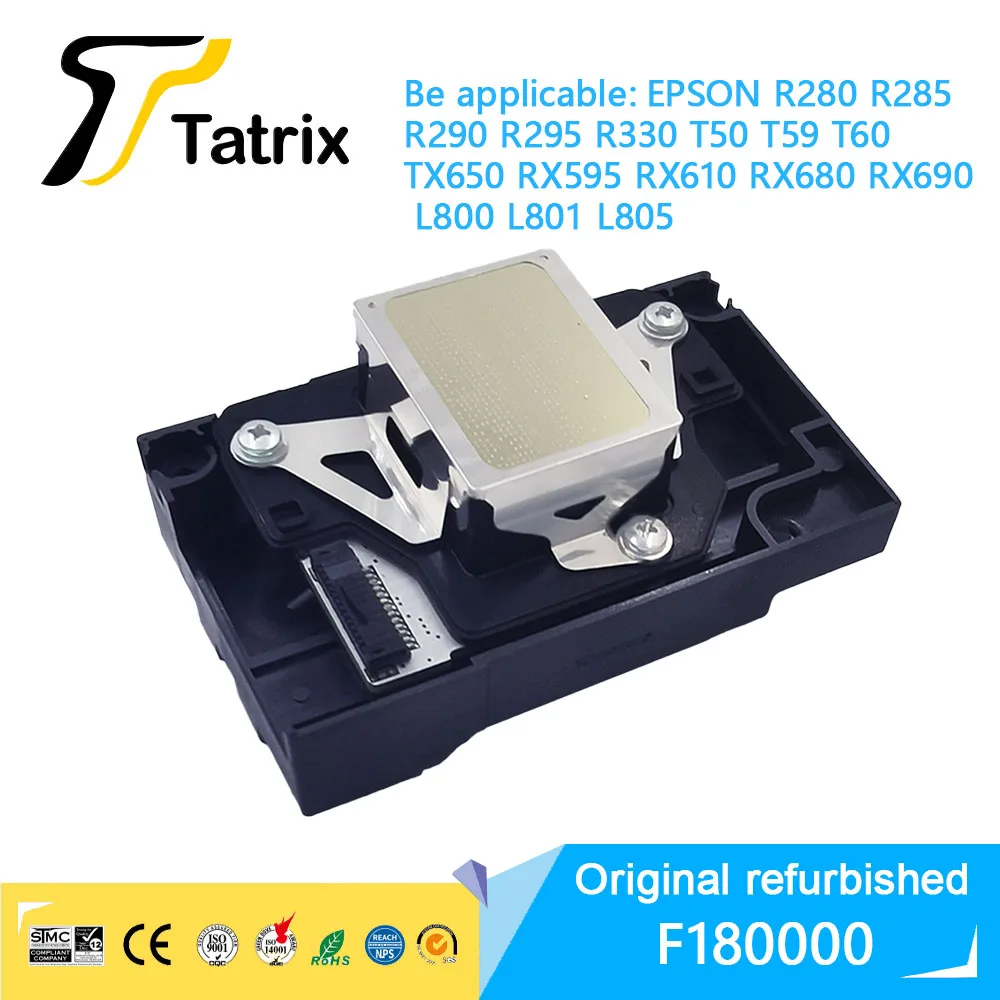 

Tatrix F180000 Print Head Printhead For EPSON R280 R285 R290 R295 R330 T50 T59 T60 TX650 RX595 RX610 RX680 RX690 L800 L801 L805