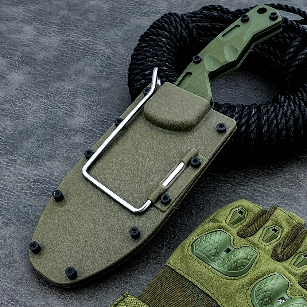 التكتيكية المحمولة البرية بقاء الصيد الدفاع عن النفس مستقيم سكين التخييم في الهواء الطلق EDC سكّين متعدّد الاستخدامات الإنقاذ أدوات متعددة #5