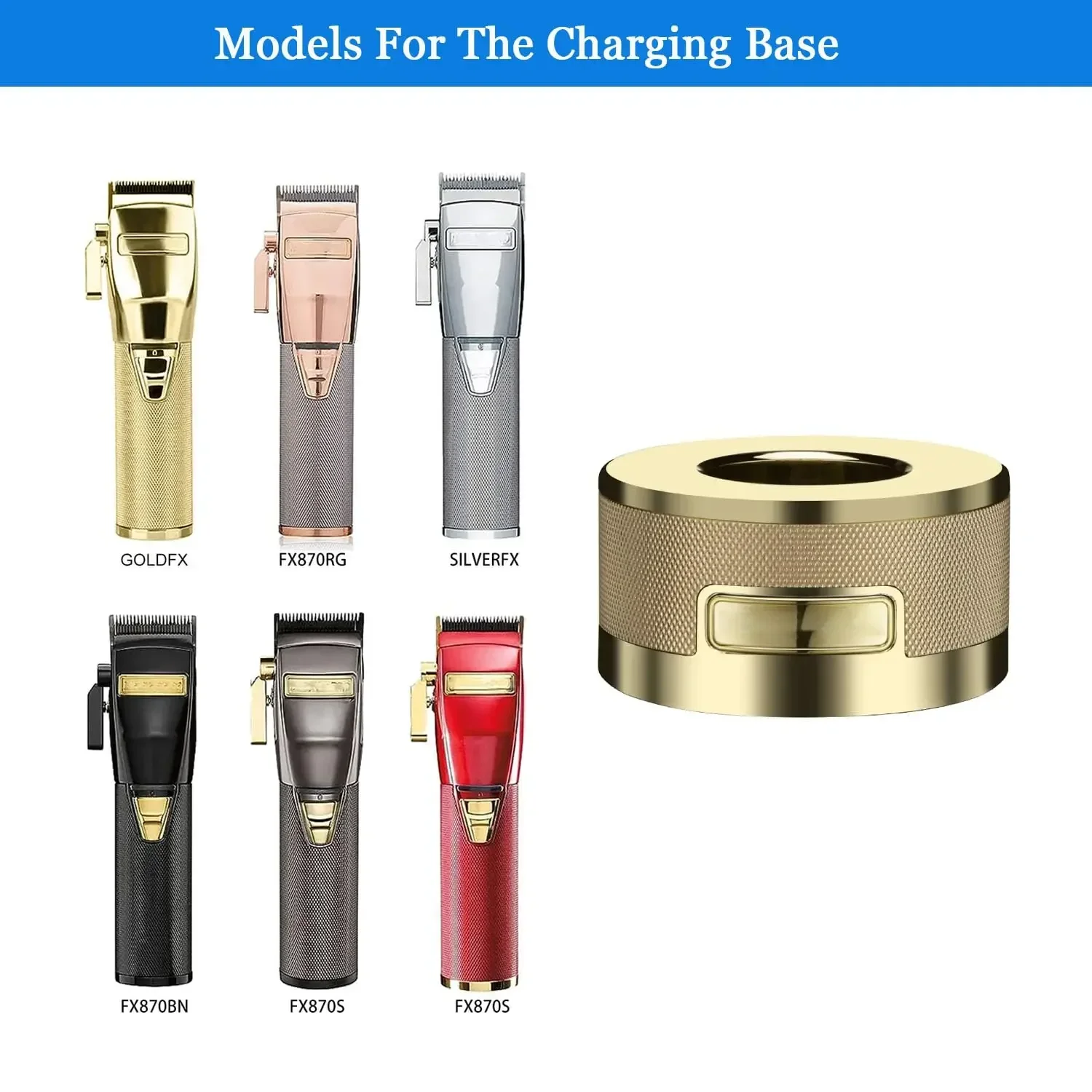 Professional Charging Base Charger Stand For BaBylissPRO Hair Clipper Trimmer FX870G，FX870S，FX870RG，FX870BN，FX8700RE，FX787RE