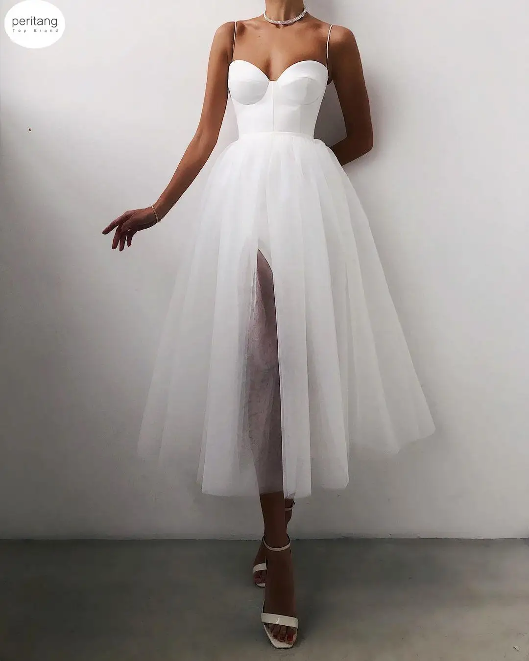 

Summer Sexy Halter Off Shoulder Party Women Elegant Spaghetti Strap Spliced Mesh Lady Ballet Clothes Vestidos Female robe Dress